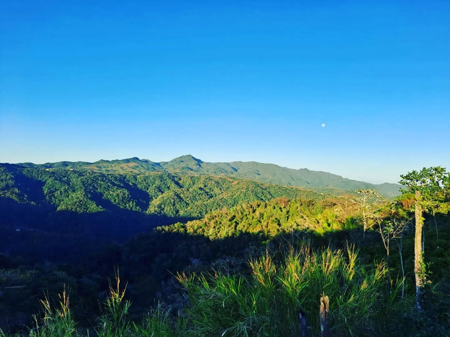 Vista de las montañas de la cordillera desde Fuego y Brasa